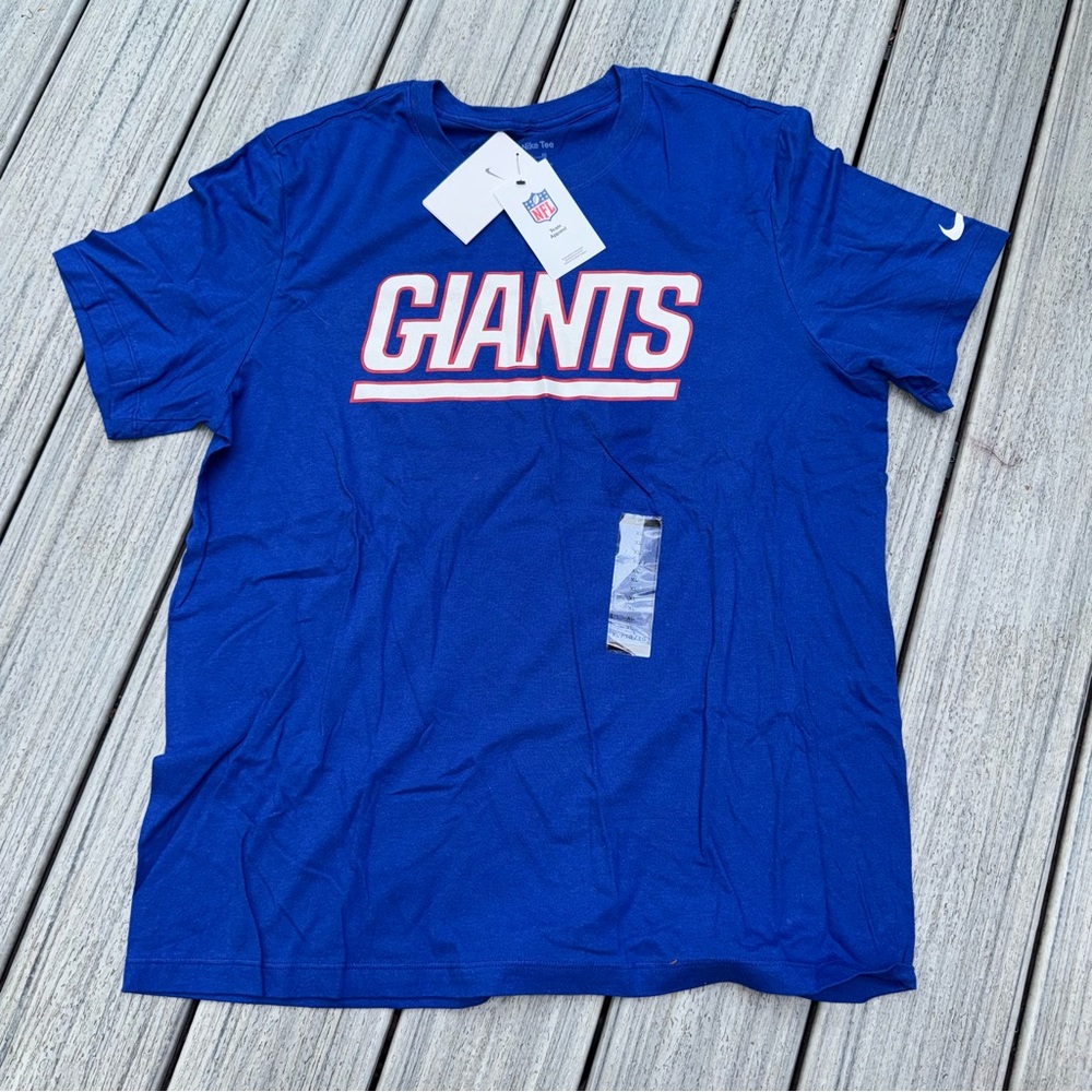 Men’s Nike NFL Giants Team Apparel Blue Tee NWT #0794 - Picture 2 of 7